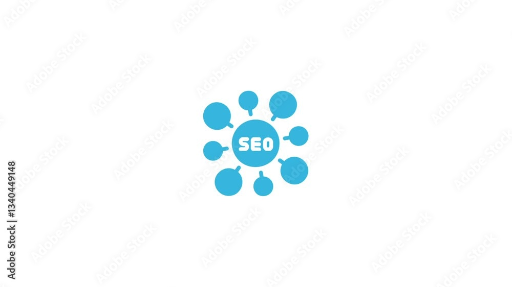 SEO Campaign Management text icon animation video loop SEO Campaign Management text icon animation video loop