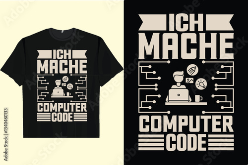 ICH MACHE COMPUTER CODE Men's Women's T-Shirt