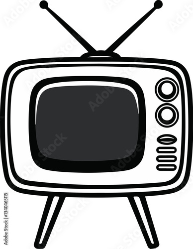 vintage tv set