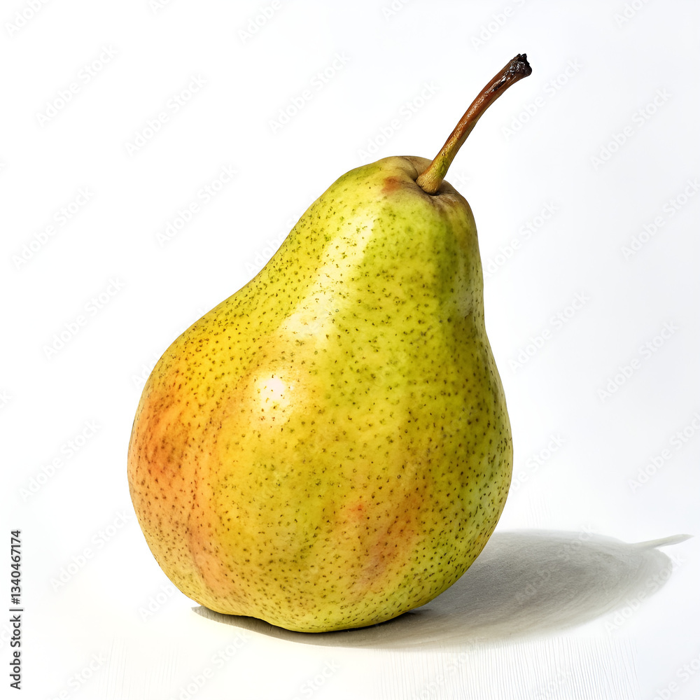pear on white background pear on white background