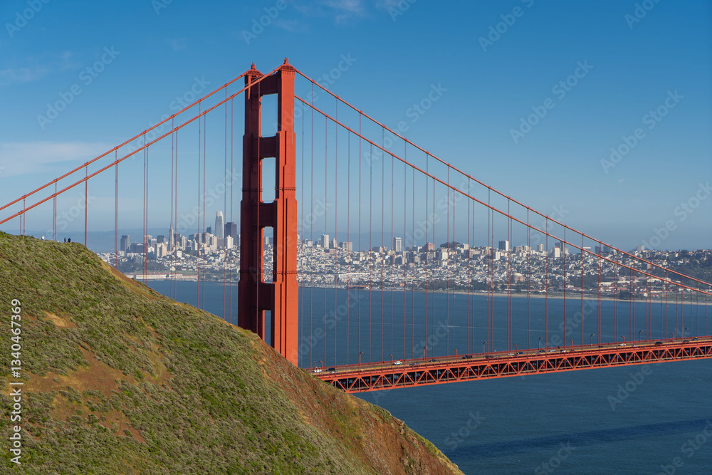 Fototapeta premium Golden Gate Bridge, San Francisco, California, USA. 