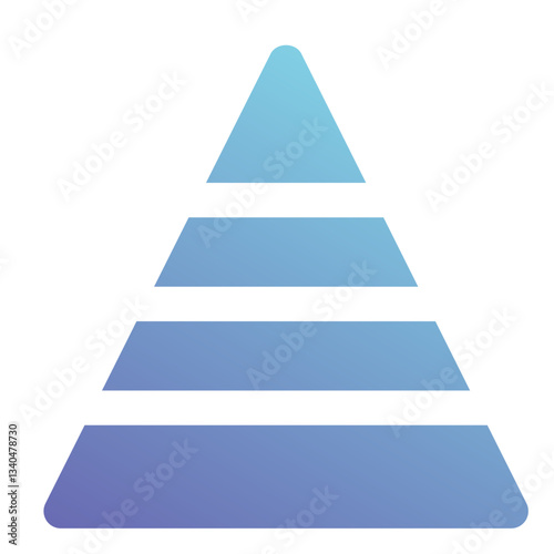 pyramid icon for illustration