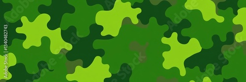 Vector seamless pattern with abstract camouflage design in shades of green and brown, seamless pattern, mimetic