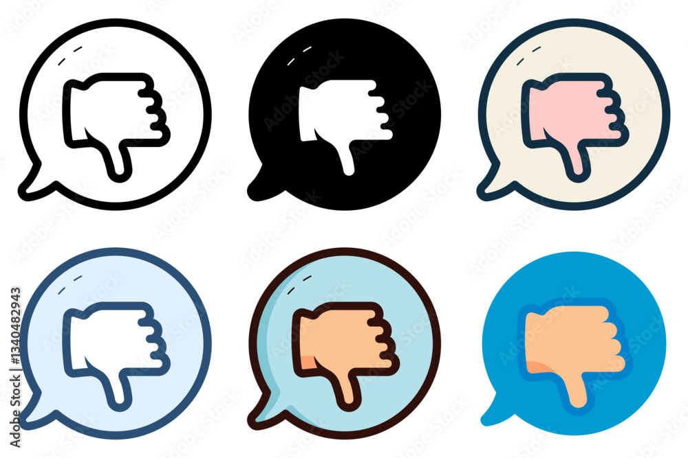 thumb down disapproval response icon vector illustration thumb down disapproval response icon vector illustration