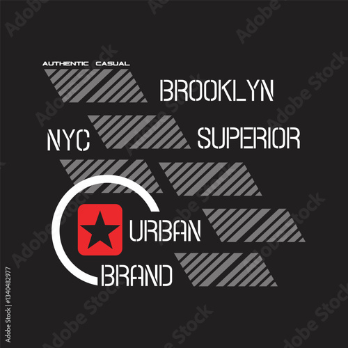 superior urban brand,design typography vector illustration