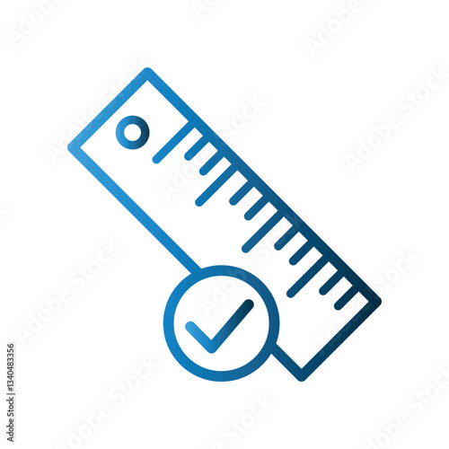 Ruler icon design template