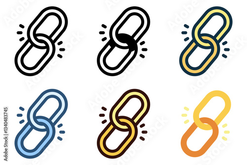 hyperlink icon vector illustration