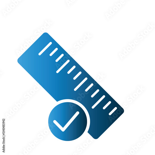 Ruler icon design template