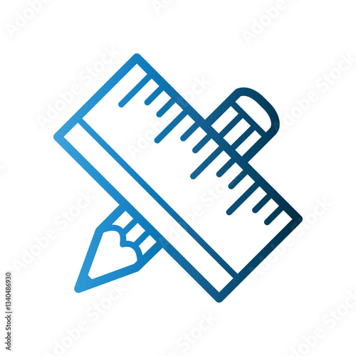 Ruler icon design template