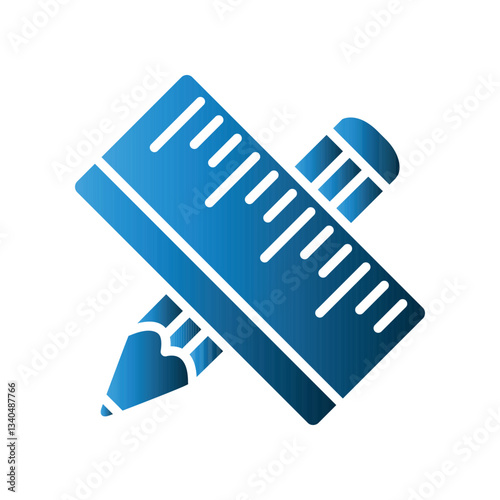 Ruler icon design template