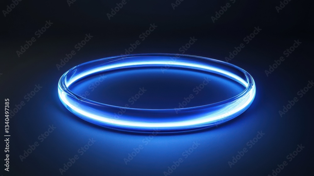 Abstract Neon Light Streaks Curved in Dynamic Motion Abstract Neon Light Streaks Curved in Dynamic Motion