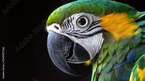 Obraz na płótnie parrot head close up w salonie