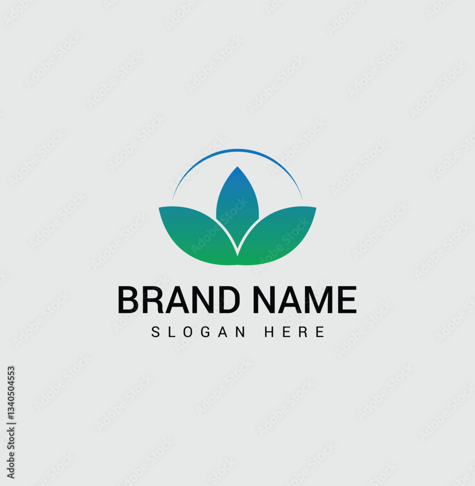 Obraz premium Sustainable Wellness Brand Logo – Modern Design 
