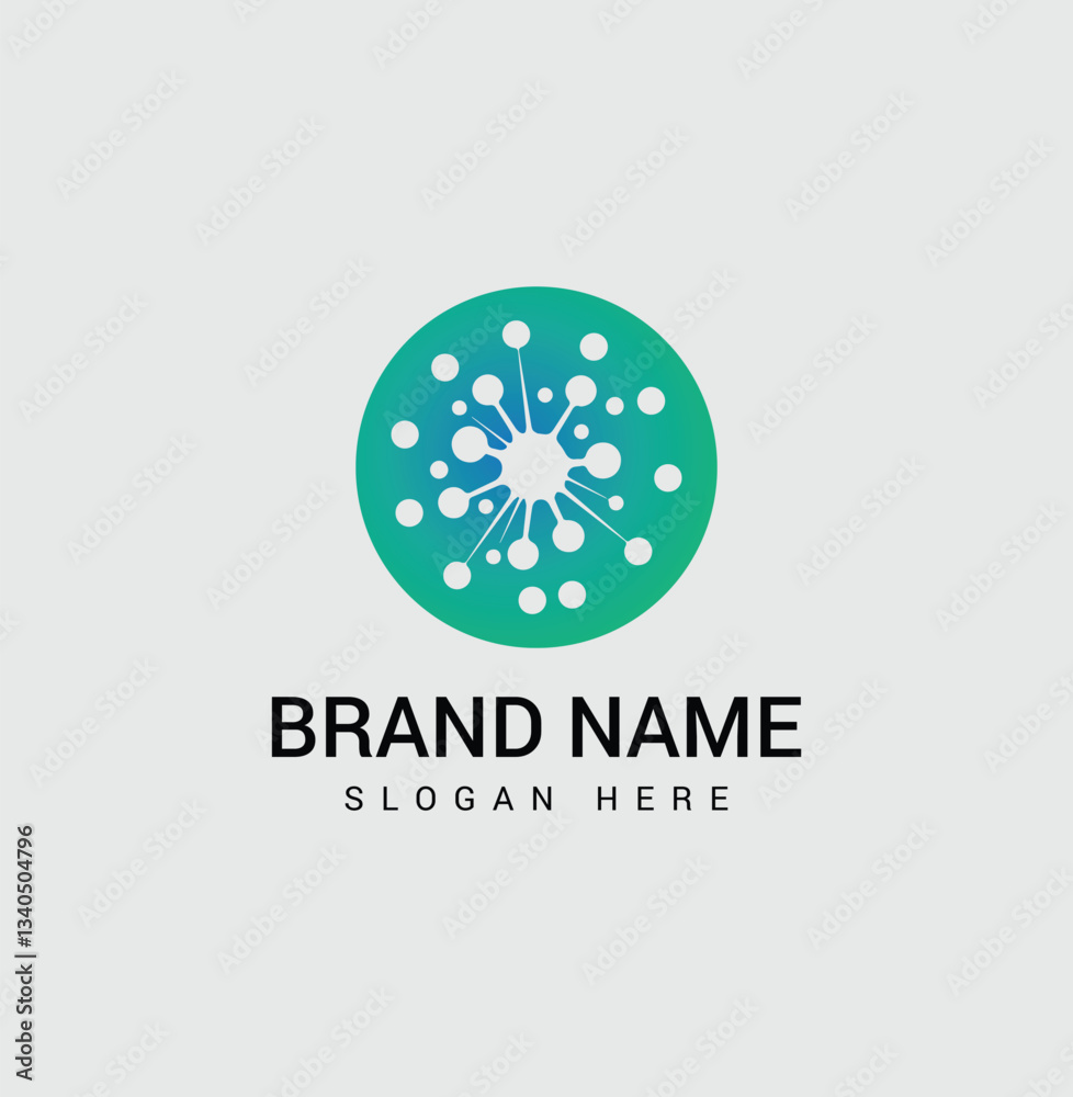 Fototapeta premium Innovative Science & Tech Logo Vector Template 