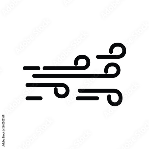 Wind icon vector illustration isolated on white background