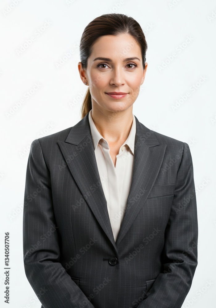 Professional woman in a business suit portrait, showcasing confidence and leadership. Professional woman in a business suit portrait, showcasing confidence and leadership.