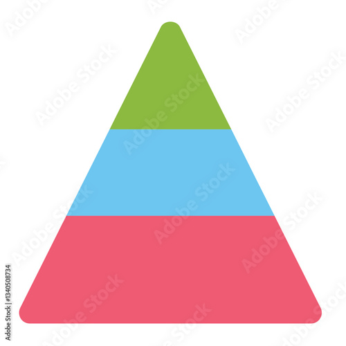 pyramid icon for illustration