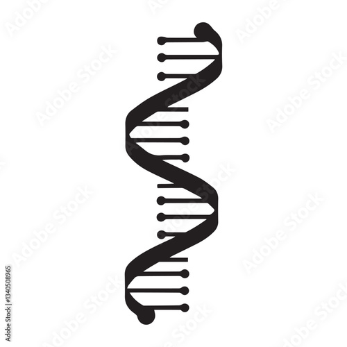 DNA vector silhouette