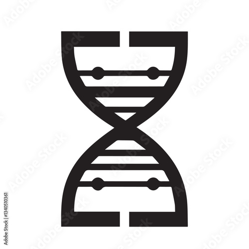 DNA vector silhouette