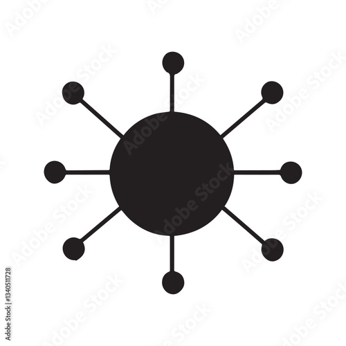DNA vector silhouette