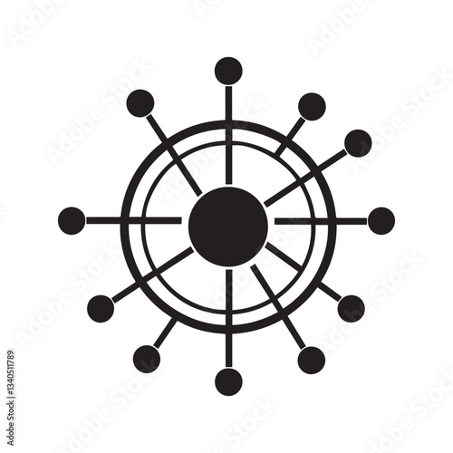 DNA vector silhouette