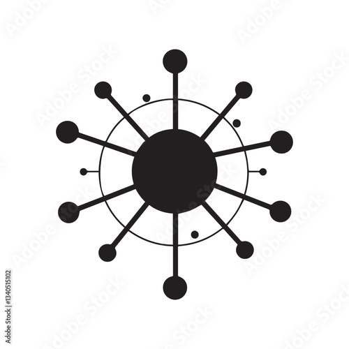 DNA vector silhouette