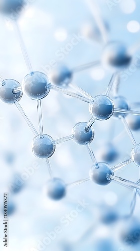 Medical abstract background with interconnected molecules
