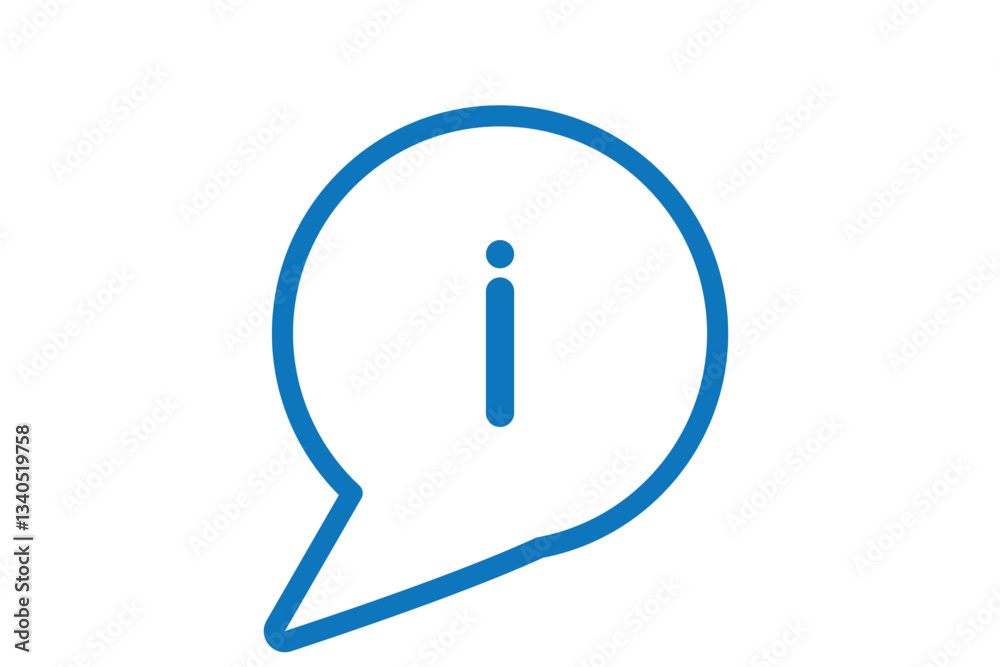 Information Sign Line Icon, Outline Vector Symbol Illustration. Pixel Perfect, Editable Stroke. Information Sign Line Icon, Outline Vector Symbol Illustration. Pixel Perfect, Editable Stroke.