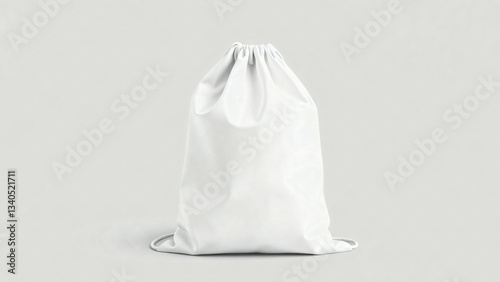 White Drawstring bag mockup