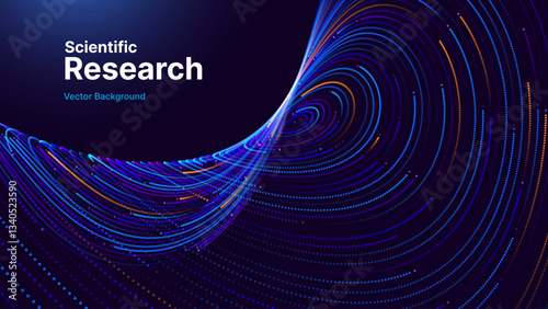 Cyber Big Data Flow Particles Bokeh. Digital Neural Network. Concept of AI Artificial Intelligence Technology Machine Deep Learning. Digital Communication. Science Technology Presentation Vector.