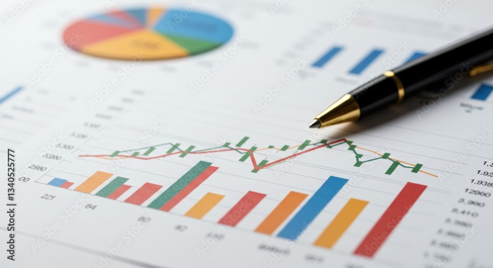 Business Charts and Data Analysis: Financial Growth with Pen on Paper. Explore Detailed Financial Graphs and Reports. Business Charts and Data Analysis: Financial Growth with Pen on Paper. Explore Detailed Financial Graphs and Reports.