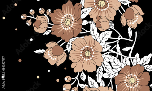 Abstract Flower background suitable for home decore and wallpaper purpose