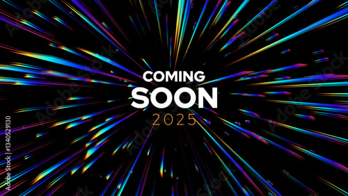 Coming Soon Opening of the Shop or Big Sale. Announce Promo Banner. Grand Opening Web Page Announcement. Minimalistic Premium Design Vector Illustration.