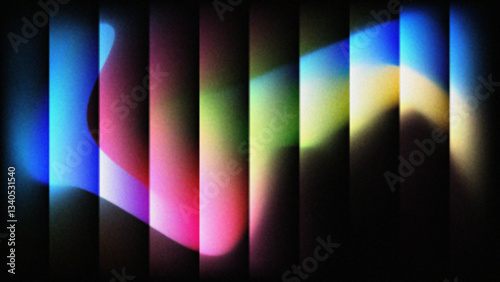Colorful Fractal Glass Gradient Textures