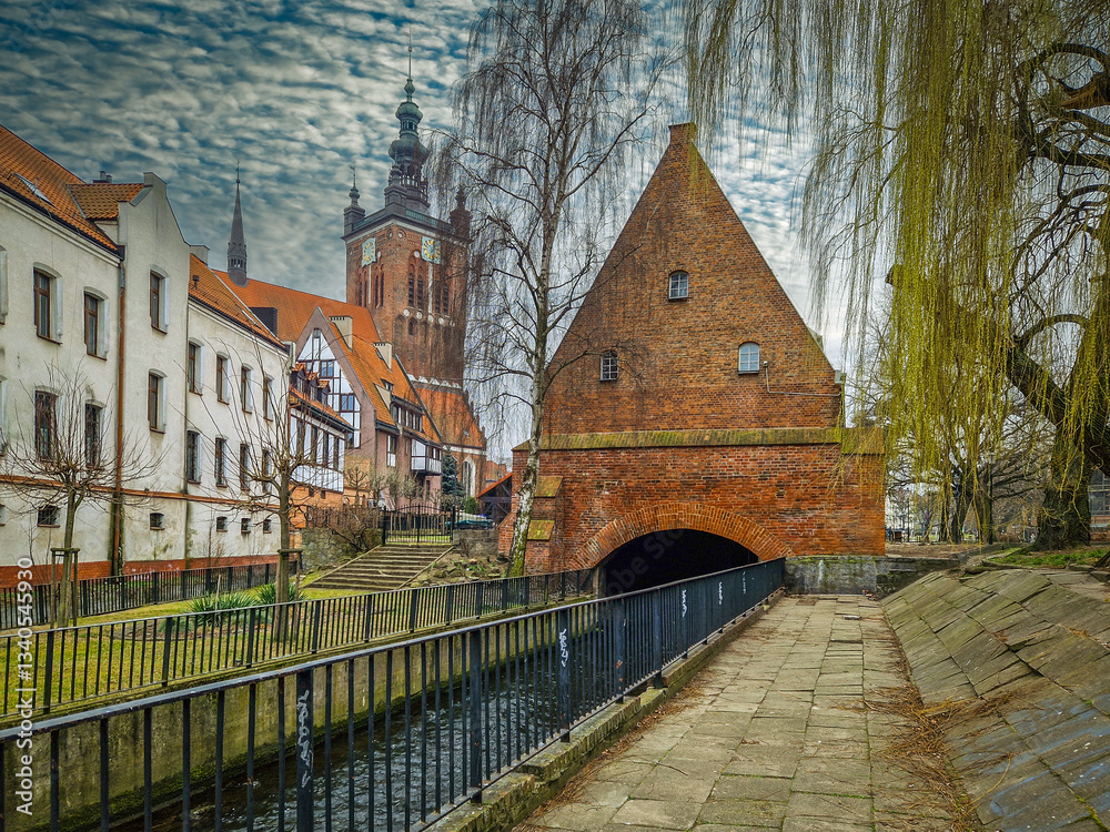 Old Town in the city of Gdansk, Poland.