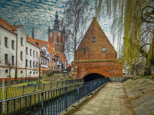 Old Town in the city of Gdansk, Poland.
