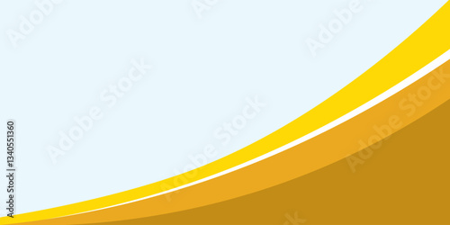 Abstract vector background of flowing curve shapes in red and yellow gradient, modern motion art eps10.