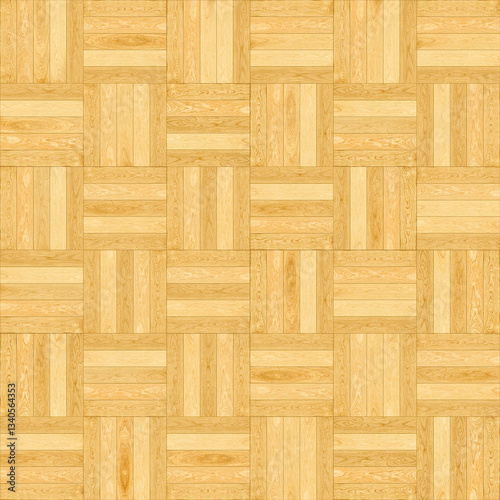 PARQUET FLOOR SEAMLESS PATTERN useful for renderings applications - Wooden slat flooring for indoor use