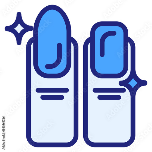 Nail blue icon