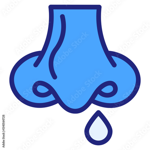 Nose blue icon