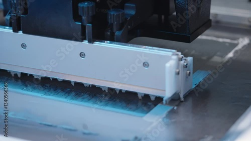 Automated application of paste for soldering in an automatic line 