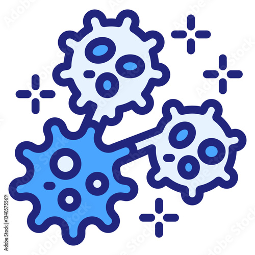 Metastasis blue icon