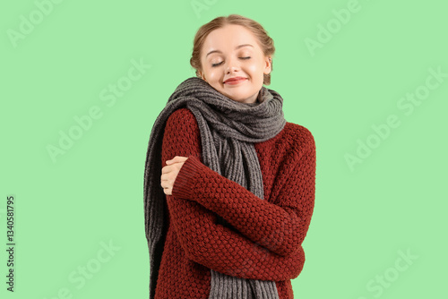Beautiful happy young woman...