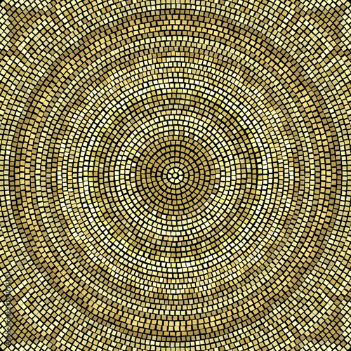 Bright abstract mosaic seamless pattern. Vector background. Endless texture. Ceramic tile fragments.