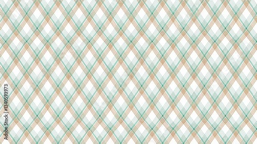 Seamless Diamond Grid Pattern Loop with Soft Earthy Tones and Elegant Design