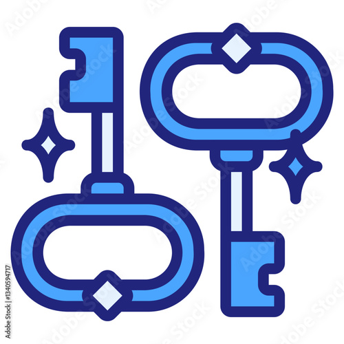 Key blue icon