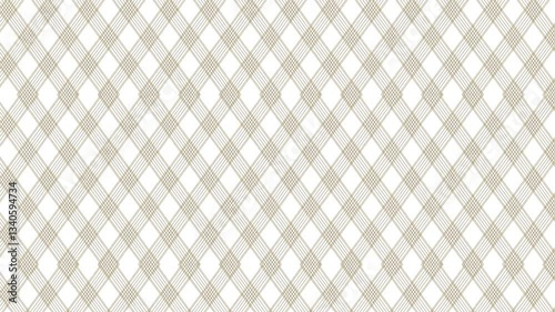 Seamless Diamond Grid Pattern Loop with Soft Neutral Tones and Elegant Design