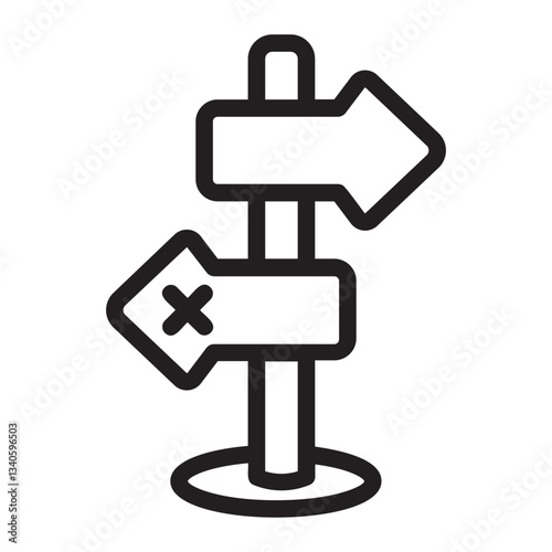 direction line icon