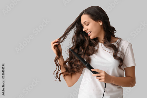 Beautiful young woman with ...