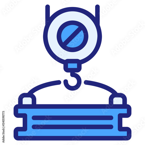 Crane blue icon